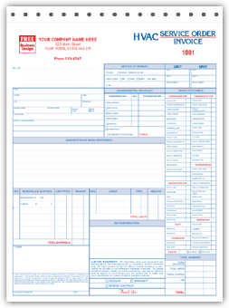 6531-3 HVAC Invoices Service Order